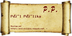 Pál Pólika névjegykártya